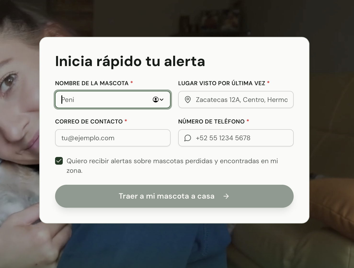 Cuéntanos sobre tu mascota